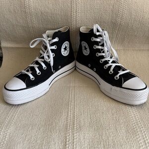 Converse Chuck All Star High Lift Platform Canvas Black/White SZ 7